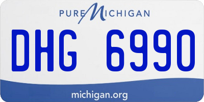 MI license plate DHG6990