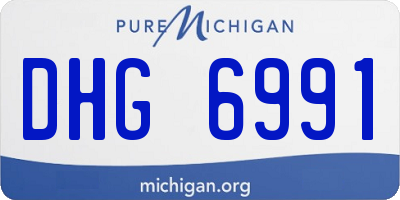 MI license plate DHG6991