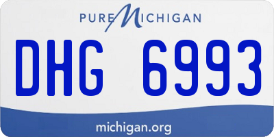 MI license plate DHG6993