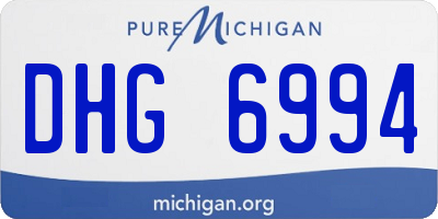 MI license plate DHG6994