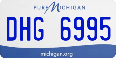 MI license plate DHG6995