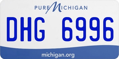 MI license plate DHG6996