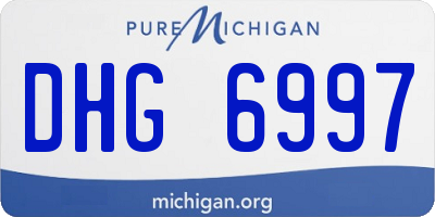 MI license plate DHG6997