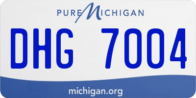 MI license plate DHG7004