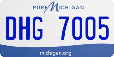 MI license plate DHG7005