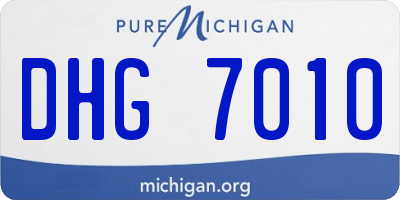 MI license plate DHG7010
