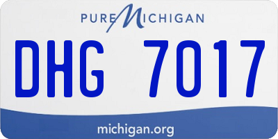 MI license plate DHG7017