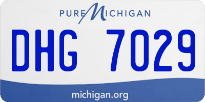 MI license plate DHG7029