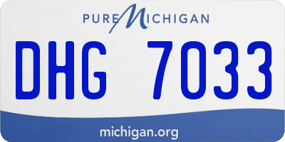MI license plate DHG7033