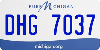 MI license plate DHG7037
