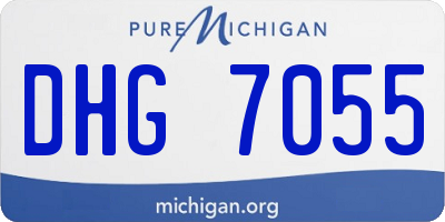 MI license plate DHG7055