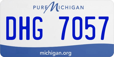 MI license plate DHG7057