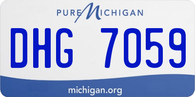 MI license plate DHG7059