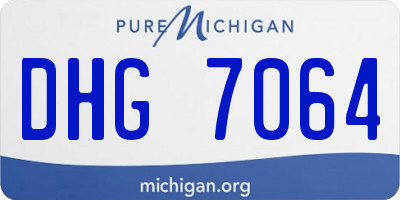 MI license plate DHG7064