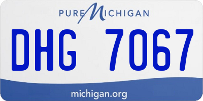 MI license plate DHG7067