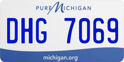 MI license plate DHG7069