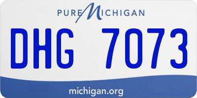 MI license plate DHG7073