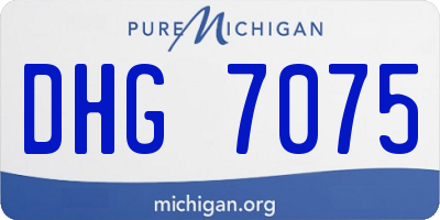MI license plate DHG7075