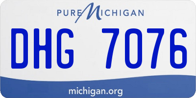 MI license plate DHG7076