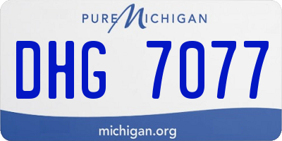 MI license plate DHG7077