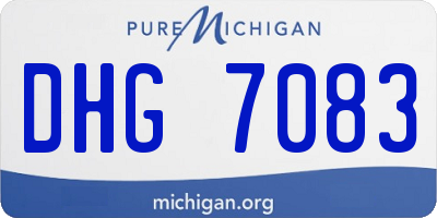 MI license plate DHG7083