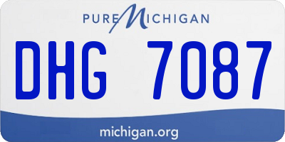 MI license plate DHG7087