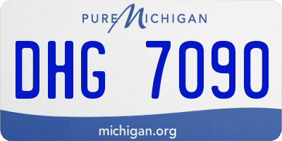 MI license plate DHG7090