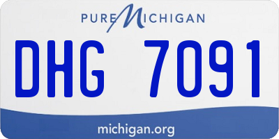 MI license plate DHG7091