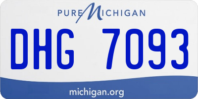MI license plate DHG7093
