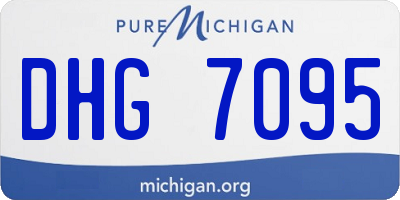 MI license plate DHG7095