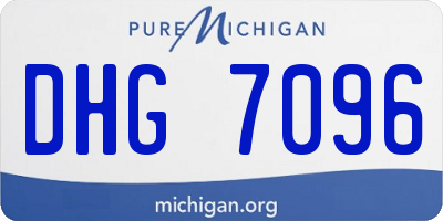 MI license plate DHG7096