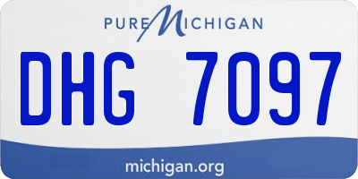 MI license plate DHG7097
