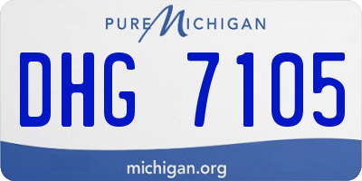 MI license plate DHG7105