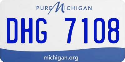 MI license plate DHG7108