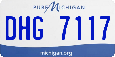 MI license plate DHG7117