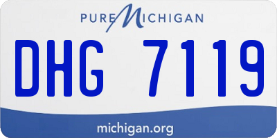 MI license plate DHG7119