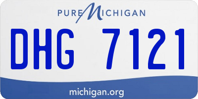 MI license plate DHG7121