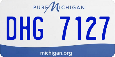 MI license plate DHG7127