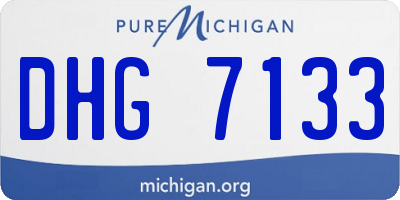 MI license plate DHG7133