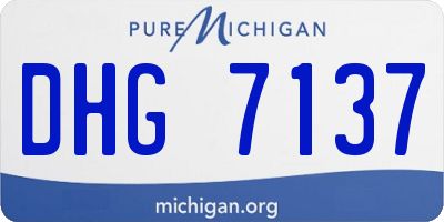 MI license plate DHG7137