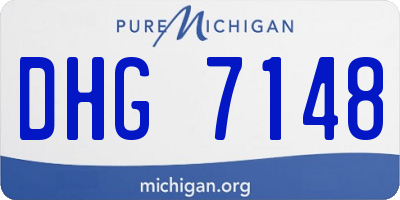 MI license plate DHG7148