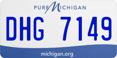 MI license plate DHG7149