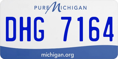 MI license plate DHG7164