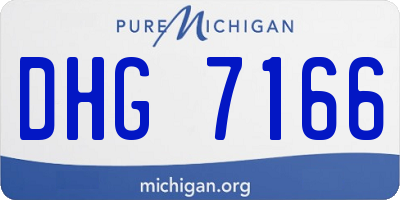 MI license plate DHG7166