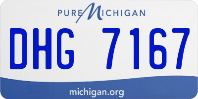 MI license plate DHG7167