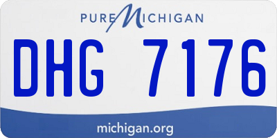 MI license plate DHG7176