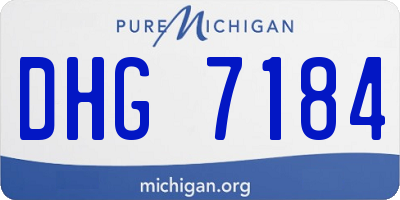 MI license plate DHG7184