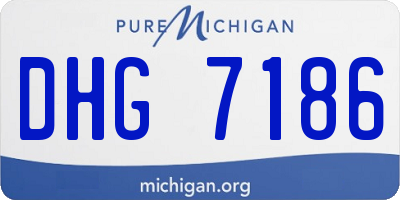 MI license plate DHG7186