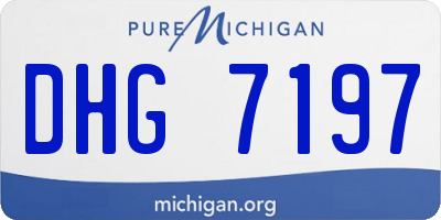 MI license plate DHG7197