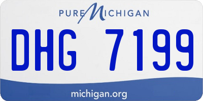 MI license plate DHG7199
